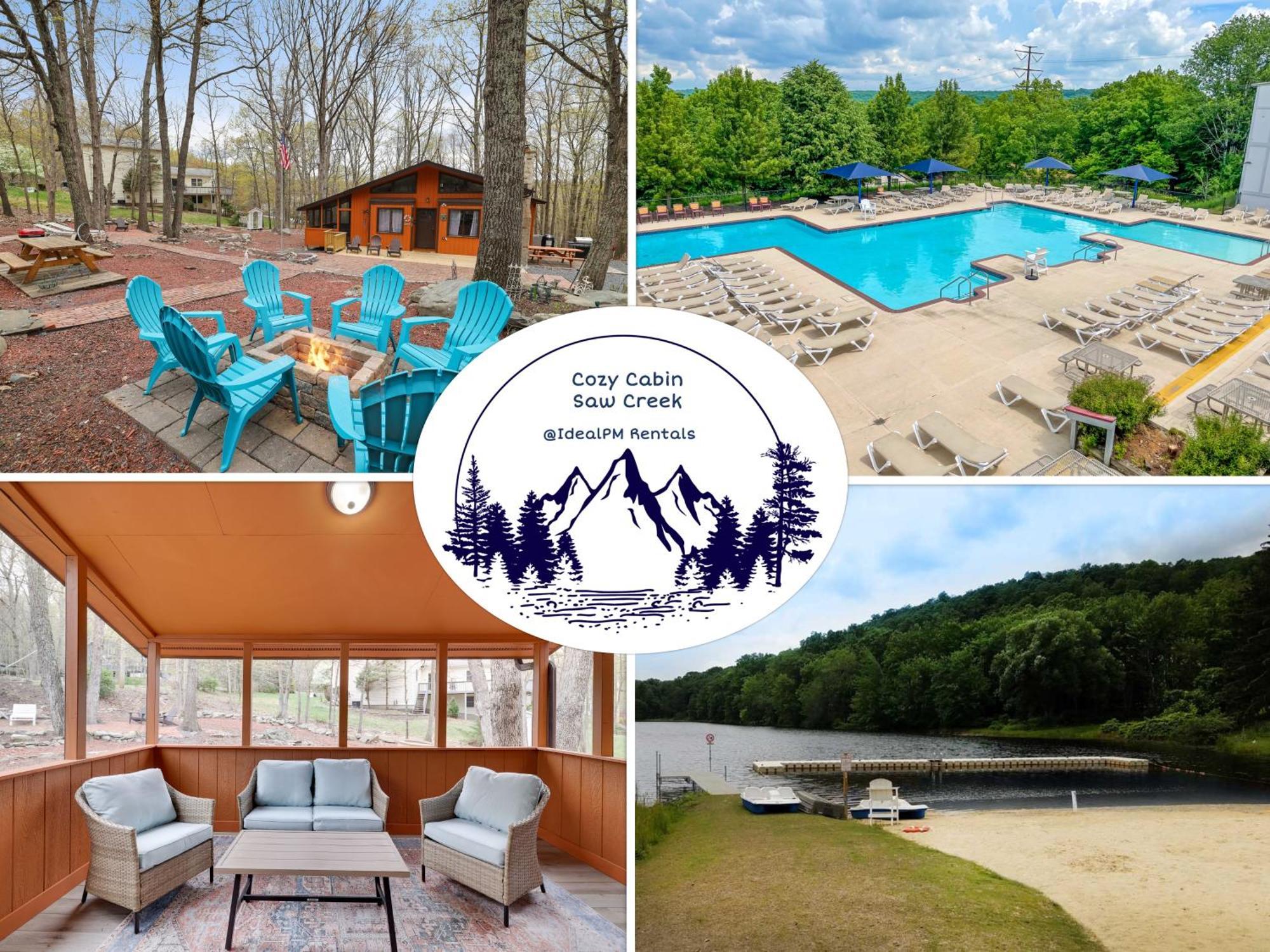 Premier Cozy Cabin - Free Amenities & Comm Indoor Pools Bushkill Bagian luar foto